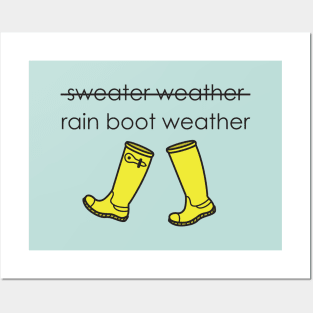 Rain Boot Weather Posters and Art